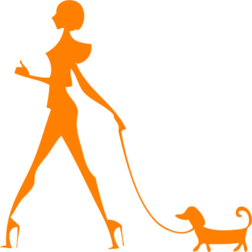 Vinilo Decorativo Mujer Perrito