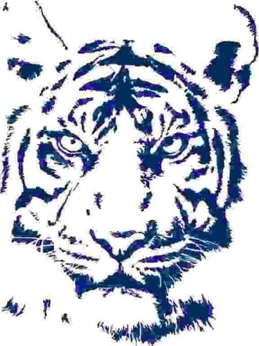 Vinilo Decorativo Cabeza Tigre