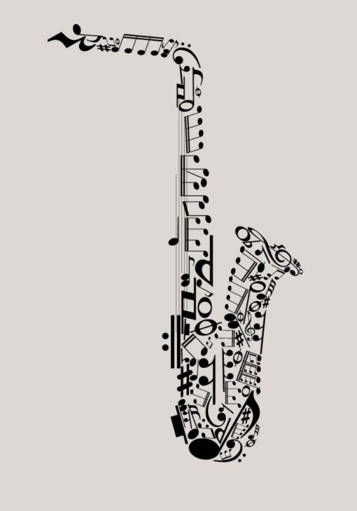 Vinilo Decorativo Saxofón2