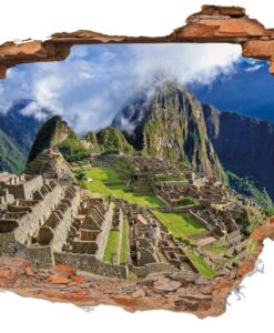 Vinilo Decorativo Agujero Ladrillo MachuPicchu