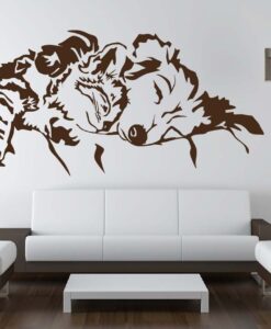 Vinilo decorativo Perro Gato