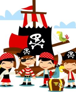 Vinilo Infantil Pirata Barco