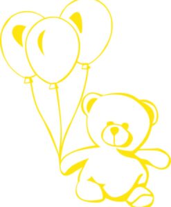 Vinilo Infantil Oso Globos