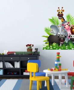 Vinilo Infantil animales selva3